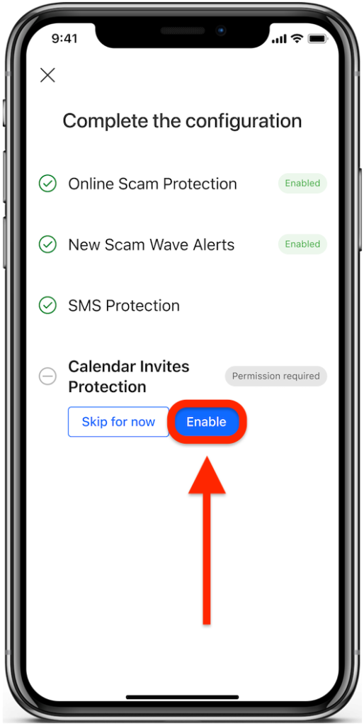 Protecție împotriva invitațiilor din calendar - Scam Copilot iOS